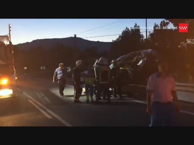 Un aparatoso accidente deja dos muertos en Madrid