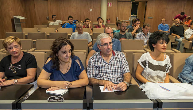 Asistentes, la mayoría representantes de ayuntamientos, a la sesión celebrada en mancomunidad.