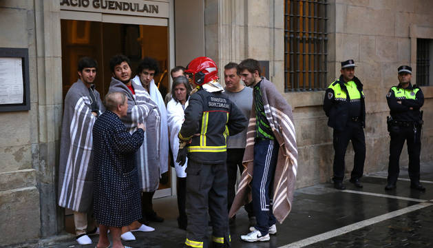 El grupo de amigos catalanes que habían venido a Pamplona para pasar el fin de semana y celebrar un cumpleaños.