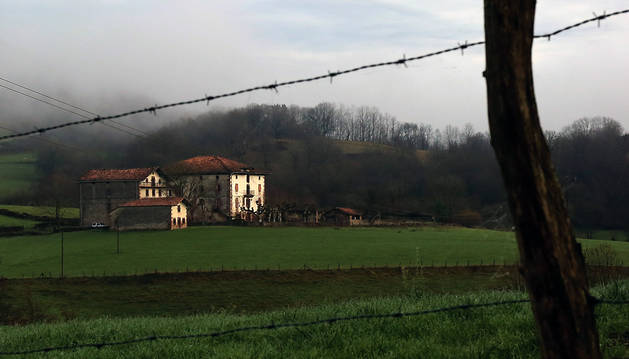Detalle parcial del Palacio de Aroztegia, donde se proyecta el hotel, campo de golf y área residencial.