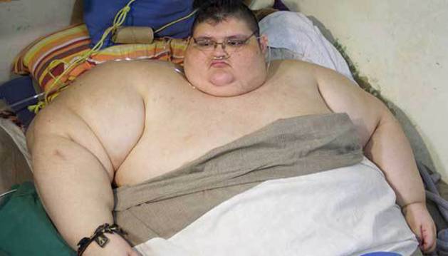 Resultado de imagen para El hombre más obeso del mundo pesa 590 kilos 