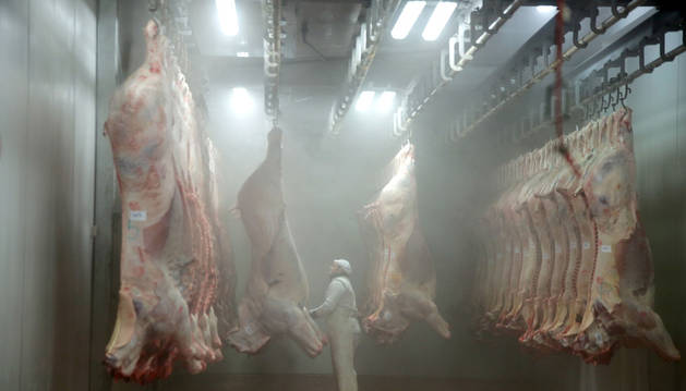 Imagen de la sala de faenado, por donde cada semana han pasado estos últimos años casi 3.000 animales.