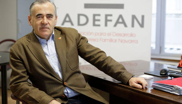 Francisco Esparza Unsain, presidente de la Asociación para el Desarrollo de Empresas Familiares de Navarra (Adefan)