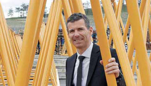 Gabriel Iturralde Errea, codirector general de la empresa de grúas Liebherr Industrias Metálicas en Navarra.