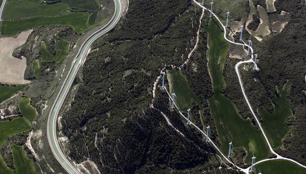 Reportaje aéreo sobre el Canal de Navarra
