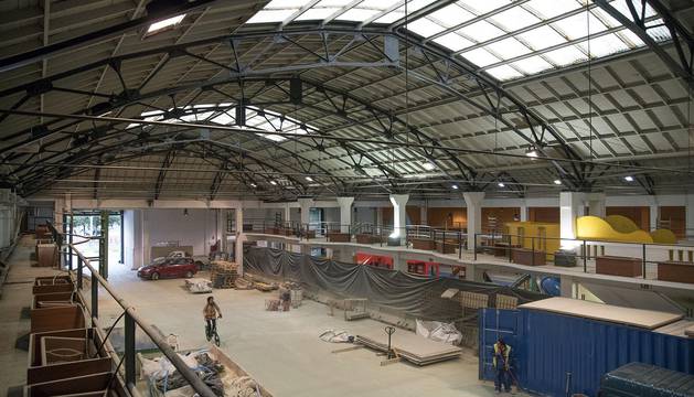 Obras en la estación de autobuses de Pamplona