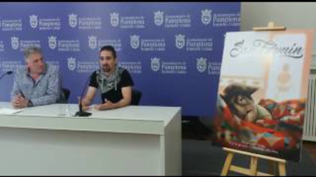 El autor del cartel de San Fermín explica la obra