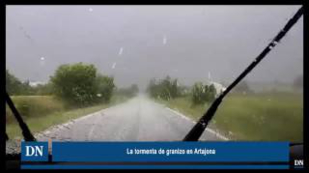 La tormenta de granizo en Lerín y Artajona