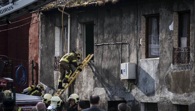 Incendio en una vivienda de Bilbao
