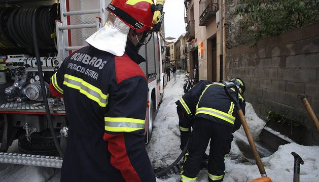 Impresionante granizada en Ágreda (Soria)