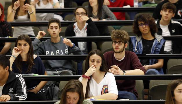 Examen de Selectividad en Pamplona y Tudela