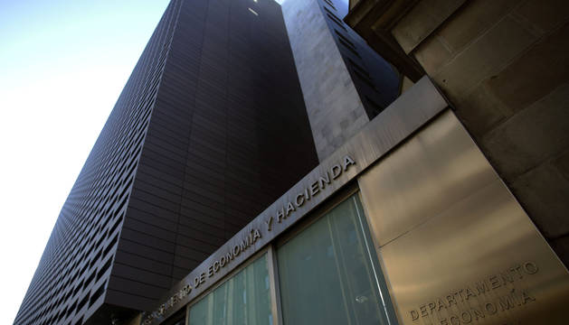 Sede del departamento de Economía y Hacienda, en la calle Cortes de Navarra, 2, en Pamplona.