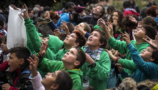Cohete de fiestas de San Fermín Txikito 2017