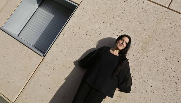 María Pagés, ayer por la tarde en el Museo Universidad de Navarra.