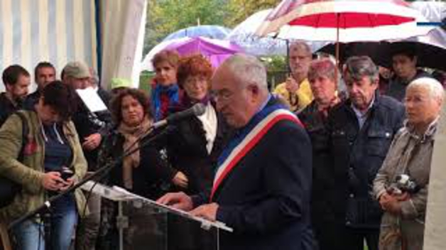 Discurso del alcalde de Gurs, Michel Forcade, en el homenaje