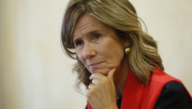 La empresaria y doctora en Biología Cristina Garmendia intervino ayer en unas jornadas sobre innovación en la sede de la Confederación de Empresarios de Navarra.