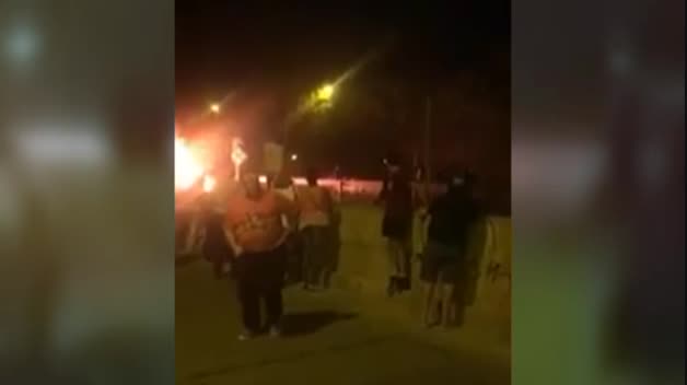 Dos heridos y dos detenidos en Murcia por las protestas del AVE