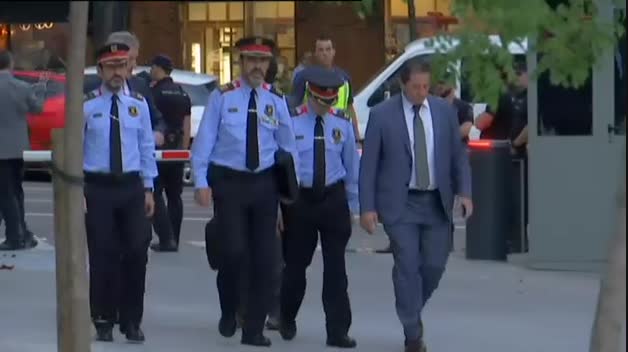 Llegada de Trapero a la Audiencia Nacional