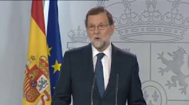 Mensaje de Rajoy a Puigdemont