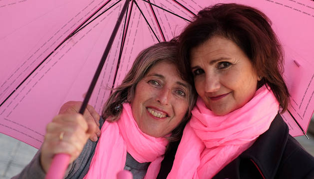 Imagen de Ana Sarasa Sos y Mª José Oraa Ezker, presidenta y vicepresidenta de la asociación, respectivamente.