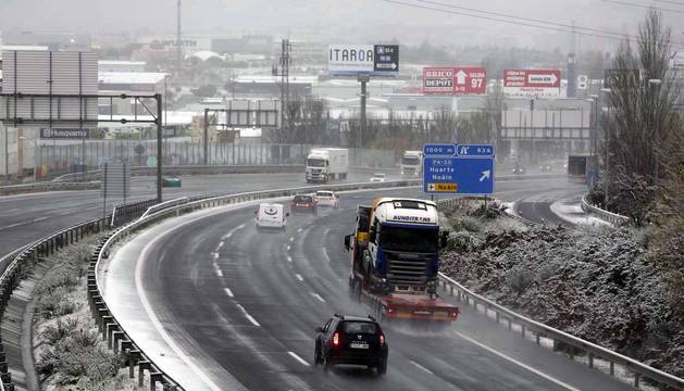 El estado de las carreteras navarras por la nieve