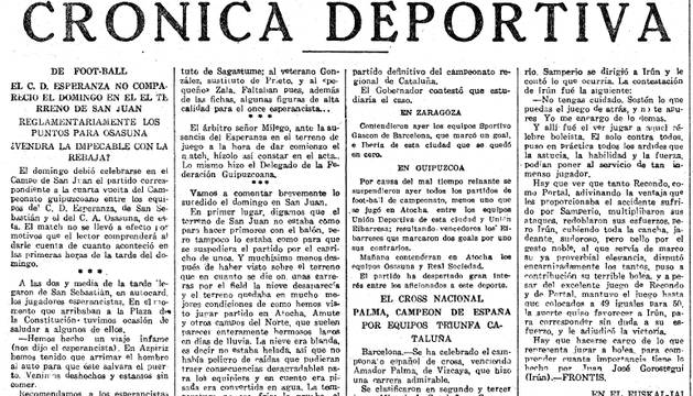 "¿Vendrá La Impecable con la rebaja?", crónica de 1925