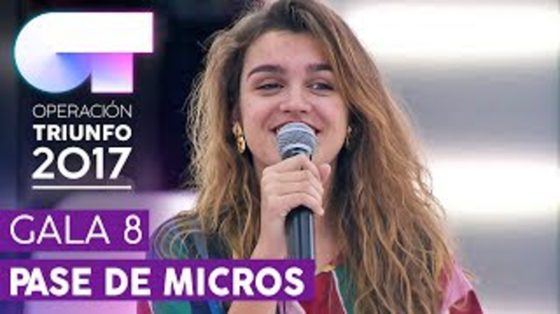 Primer pase de micros de Amaia Romero para la gala 8 de Operación Triunfo