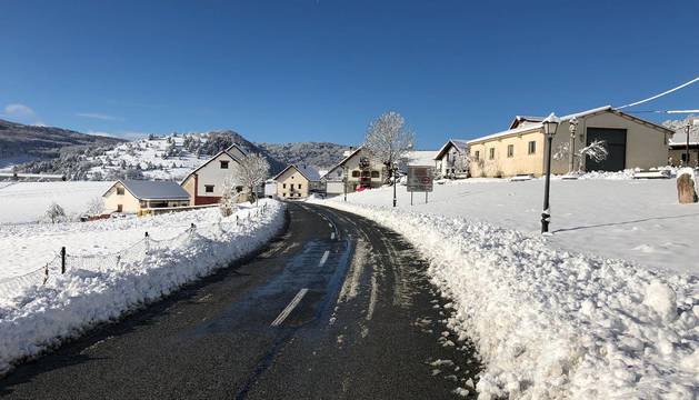 Nieve en el norte de Navarra