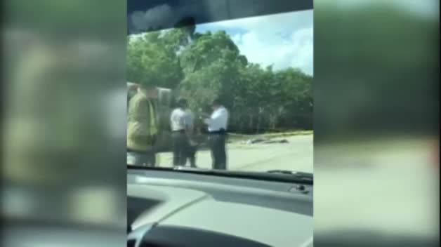 Accidente de un autobús de turistas en México