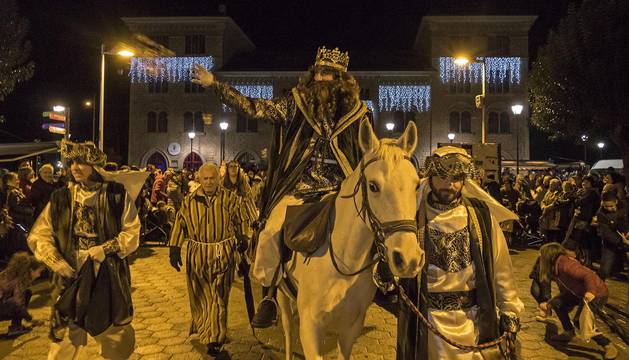 La cabalgata de los Reyes Magos de Estella 2018