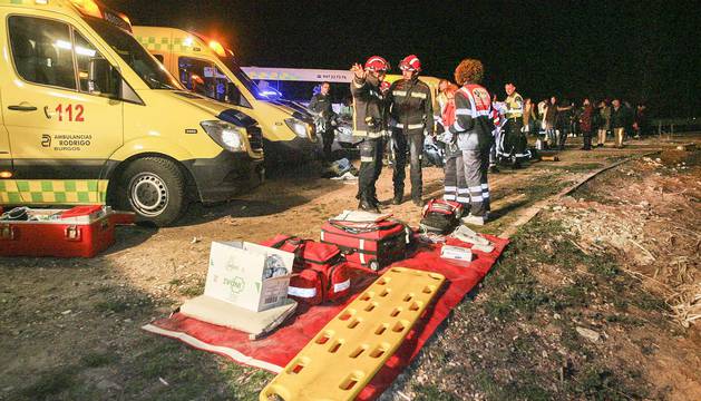 Accidente de un autobús en Lerma (Burgos)