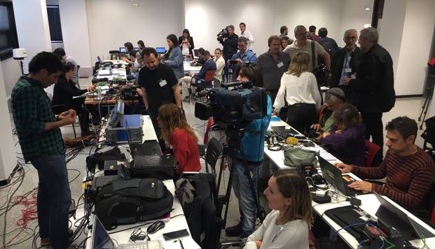 Los periodistas, en la Audiencia, ante la sentencia de la Manada
