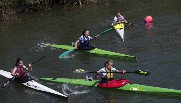 50 piragüistas participaron en la cuarta y última jornada de los Juegos Deportivos de Navarra