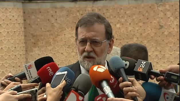 Rajoy señala que "la ley se va a cumplir" en Cataluña