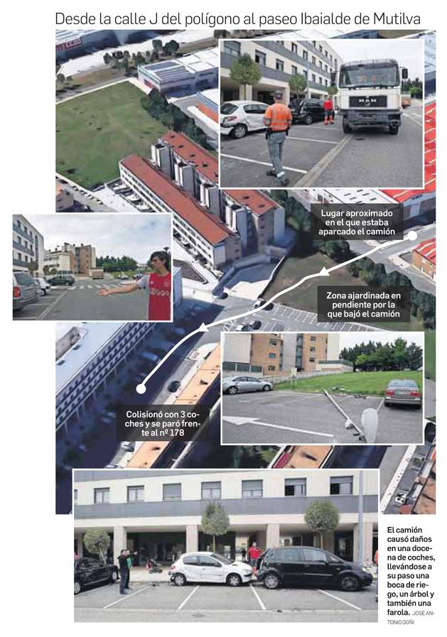 Aparatoso accidente en Mutilva