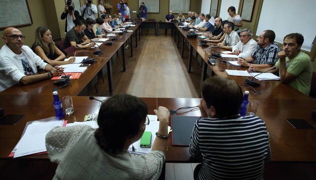 foto de Imagen de una de las reuniones de la Mesa General de las Administraciones Públicas de Navarra.