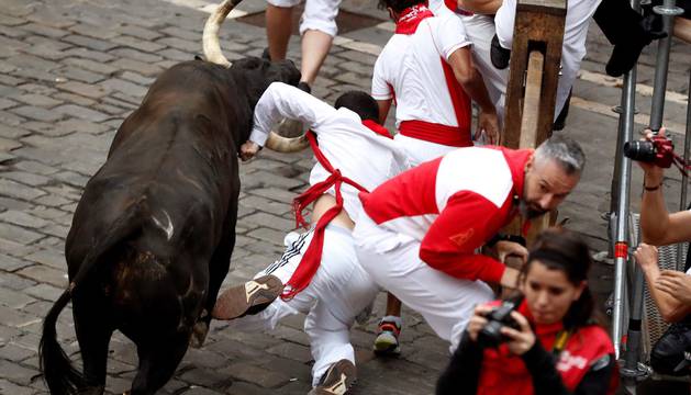 Fotos del séptimo encierro de San Fermín 2018