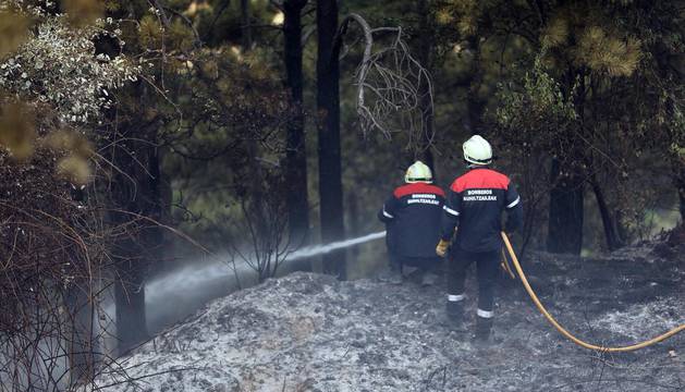 Incendio en Obanos