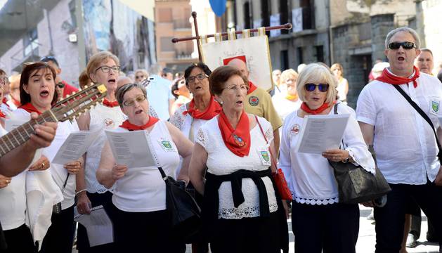 Concentración de auroros de Navarra en Sangüesa y Cáseda