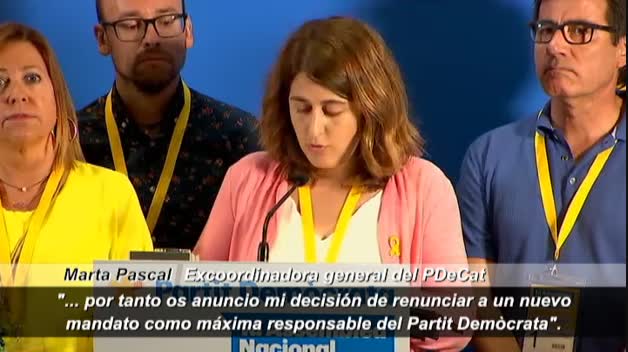 Marta Pascal abandona la dirección del PDeCat al asegurar que no cuenta con la confianza de Puigdemont