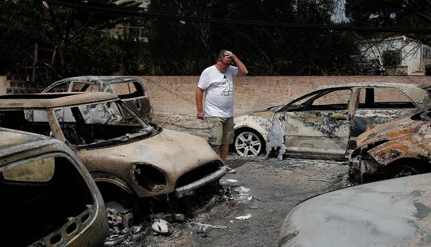 Los incendios de Grecia, en imágenes