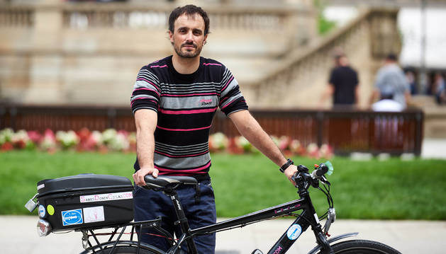 Puntos negros en las vías ciclistas de Pamplona