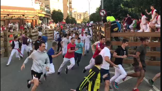 Vídeo del sexto encierro de Tudela 2018