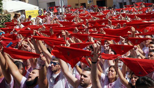 Fotos del cohete de las fiestas de Arguedas 2018, 4 de agosto