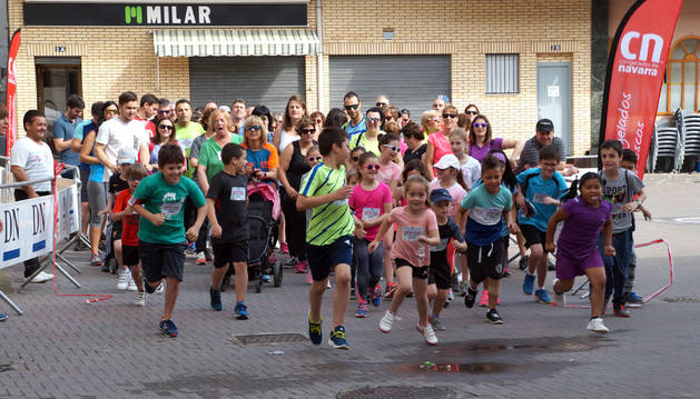 Los niños de Arguedas y Valtierra corrieron por el Reto Solidario el pasado mes de junio.