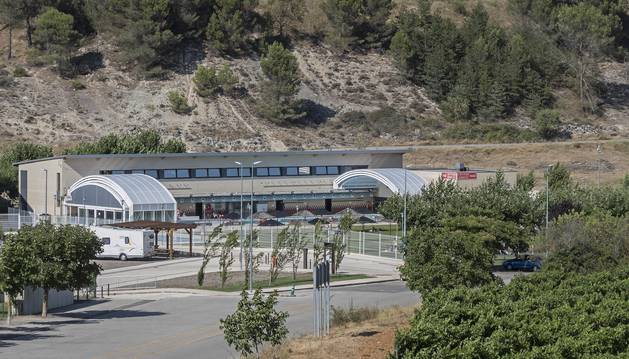 Vista de una de las instalaciones deportivas que gestiona la sociedad pública Gastizun, en Ayegui.