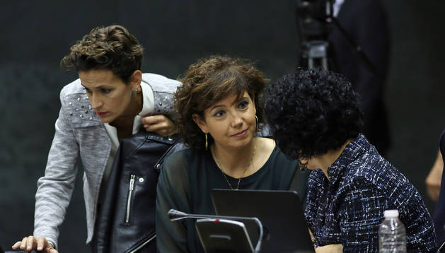 Ainhoa Unzu junto a María Chivite