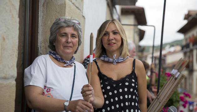 Cohete de las fiestas de Lakuntza 2018