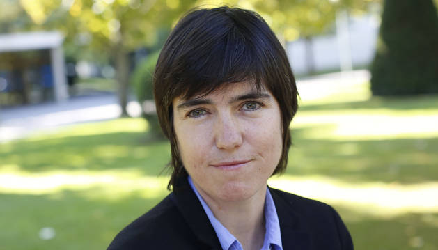 Raquel Urtasun Sotil, responsable de UBER-ATG e ingeniera de 'Telecos' de la UPNA, este viernes en el campus.