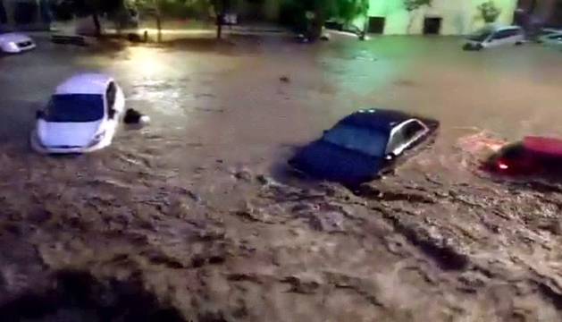 Vecinos de Sant Llorenç (Mallorca) grabaron el impresionante desbordamiento del torrente